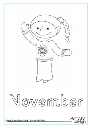 November Finger Tracing