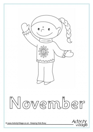 November Finger Tracing