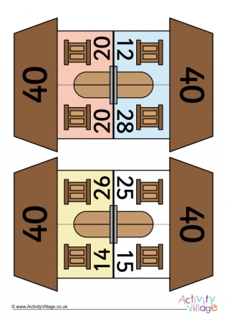 Number Bond House Jigsaws to 40