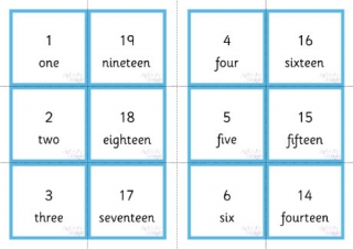 Number Bonds To 20 Matching Cards