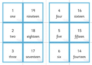 Number Bonds To 20 Matching Cards