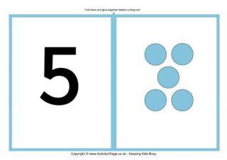 Large Number Cards with Dots