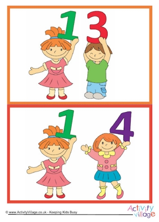 Number Flash Cards - Children - 11-20