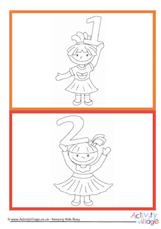 Number Flash Cards - Children - 1-10