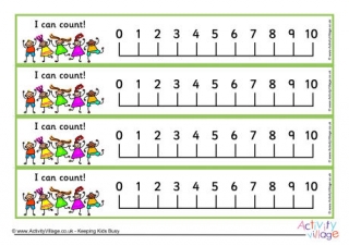 Number Line 0-10 - Kids