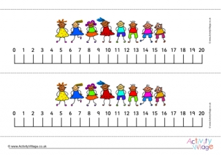 Number Lines to 20 - KidsNumber Lines to 20 - Kids