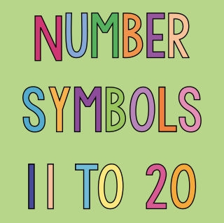 Number Symbols 11 to 20