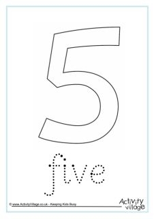 Number Word Tracing Worksheets