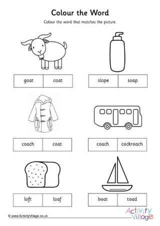 Oa Digraph Colour The Word