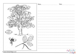 Oak Tree Story Paper