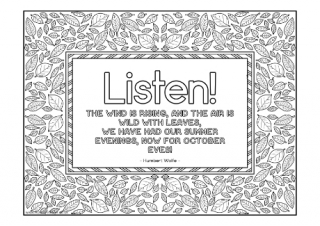 October Eves Colouring Page