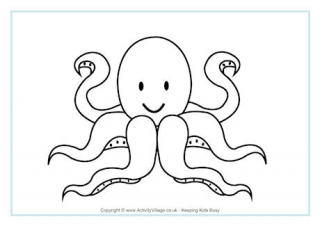 Octopus Colouring Page