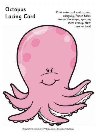 Octopus Lacing Card