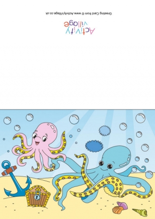 Octopus Scene Card