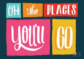 Oh the Places You'll Go Poster