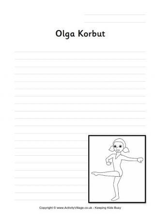 Olga Korbut Writing Page