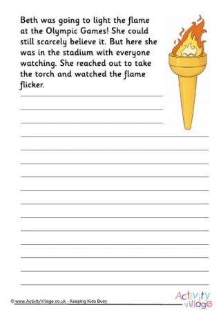Olympic Lighting The Flame Story Starter