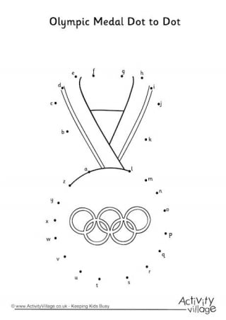 Olympic Medal Dot to Dot