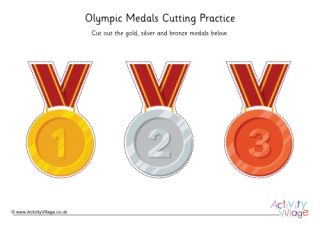 Olympic Medals Cutting Practice