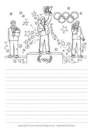 Olympic Medals Story Paper