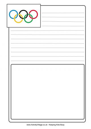 Olympic Rings Notebooking Page