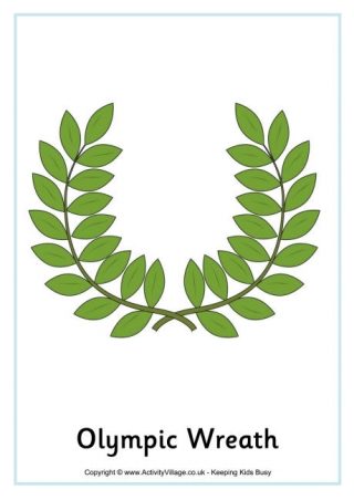 Olympic Wreath Poster
