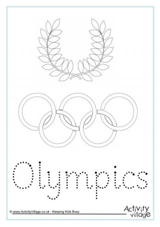 Olympics Word Tracing