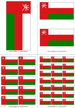 Oman Flag Printable