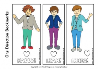 One Direction Bookmarks