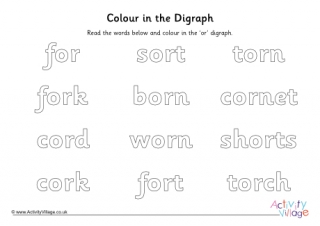 Or Digraph Colour In