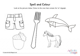 Or Digraph Spell And Colour