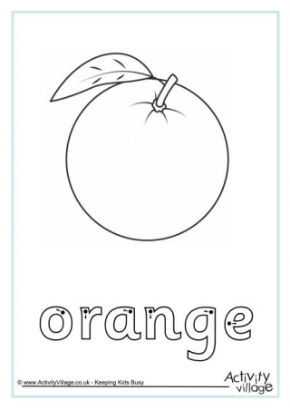 Orange Finger Tracing