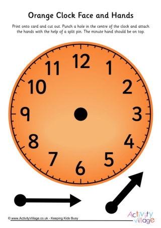 Orange Learning Clock