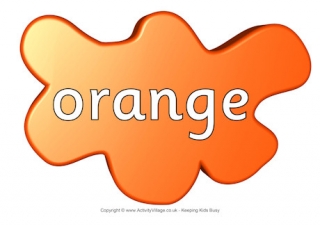 Orange Poster Splats