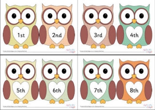 Ordinal Number Printables