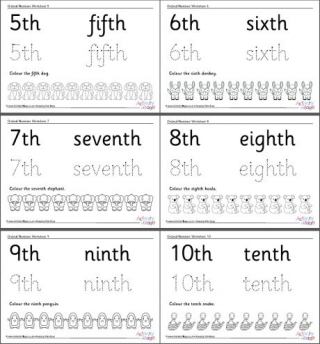 writing ordinal numbers to 10