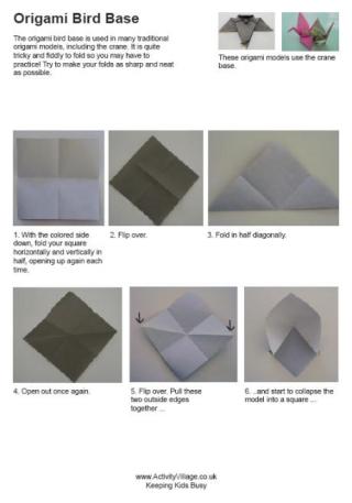Origami Bird Base