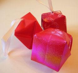 Origami Christmas Tree Bauble