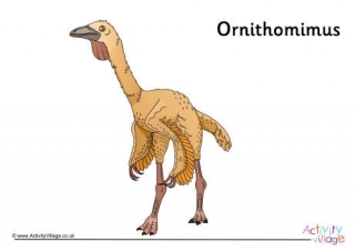 Ornithomimus Poster