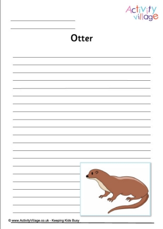 Otter Writing Page