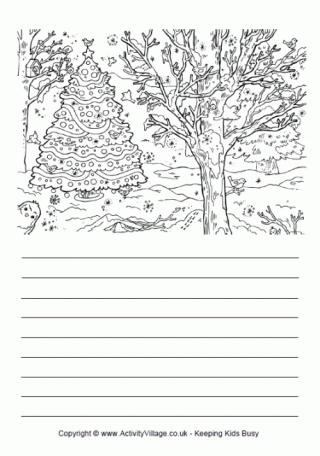 Outdoor Tree Story Paper