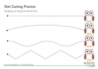 Owl Cutting Practice