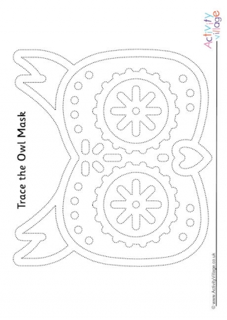 Owl Face Tracing Page