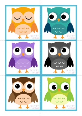 Owl Matching Cards