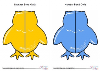 Owl Number Bonds Blank
