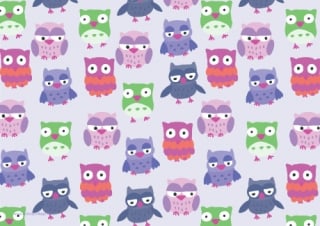Owl Scrapbook Paper 3