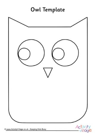 Owl Template 2