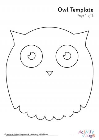 Owl Template 3
