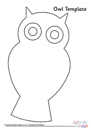 Owl Template 4