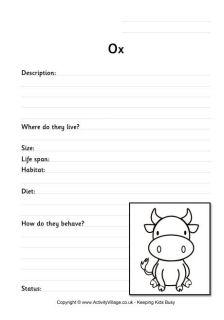 Ox Worksheets